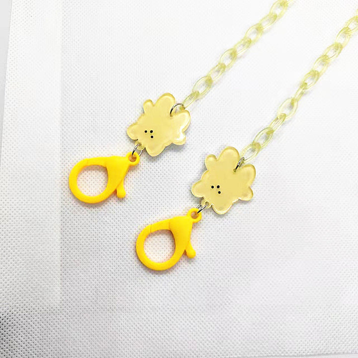 Verspielte Brillenhalterkette mit Blumenmotiv Karnz
