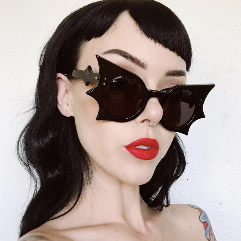 Damen extravagante Cat-Eye Sonnenbrille mit auffälligem Rahmen Karnz