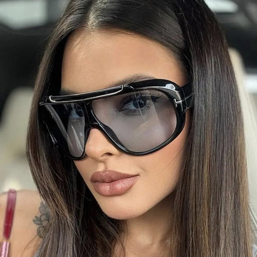 Damen futuristische protectors Sonnenbrille Karnz
