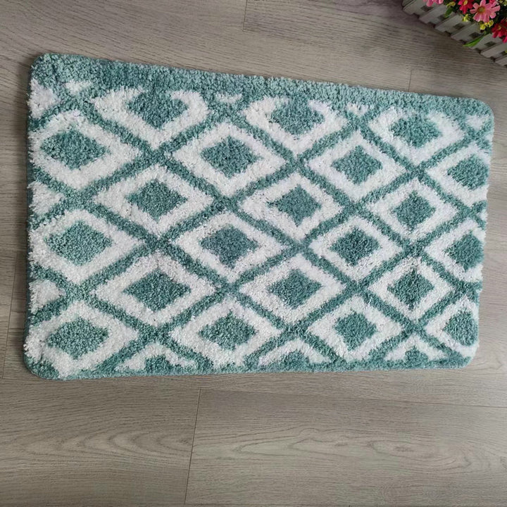 Gepolsterte geometrische Muster-Badematte