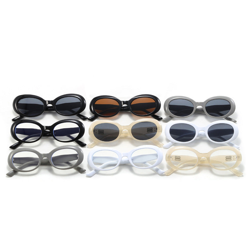 Damen Retro-inspirierte Sonnenbrille mit breitem Rahmen Karnz