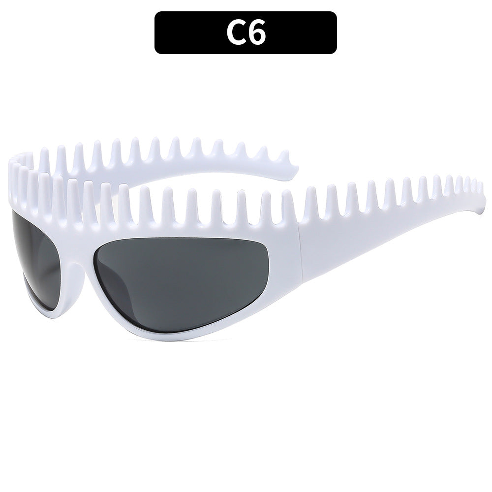 Trendy Übergroße Zahnförmige Sonnenbrille