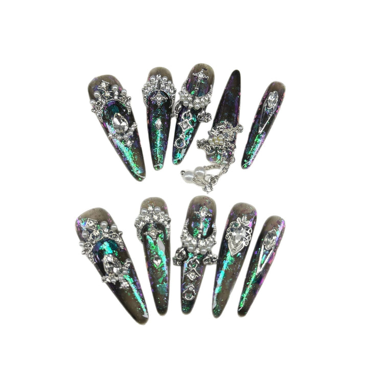 Premium Dekorativer Strass-Nagelkunst-Set