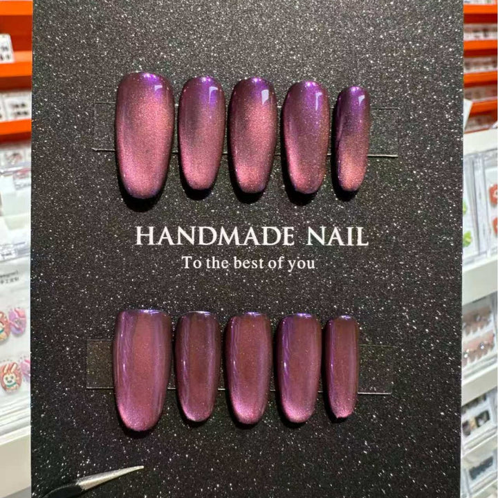 Handgemachtes Glänzendes Press-On Nagelset