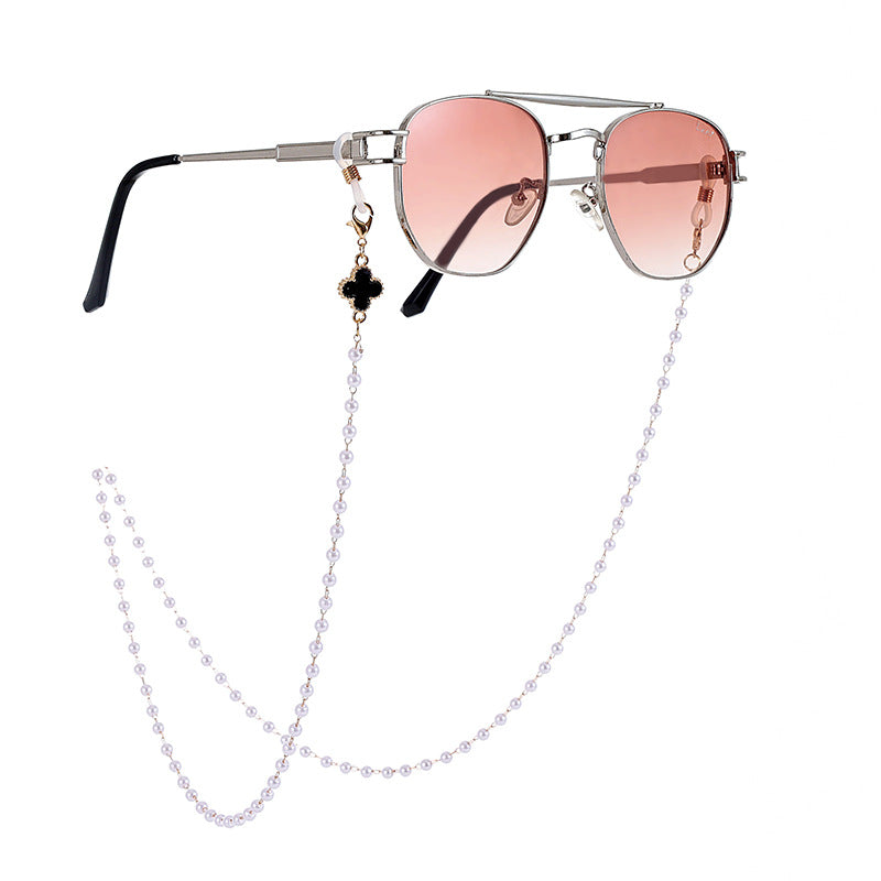Elegante Perlen Sonnenbrillen Kette Karnz