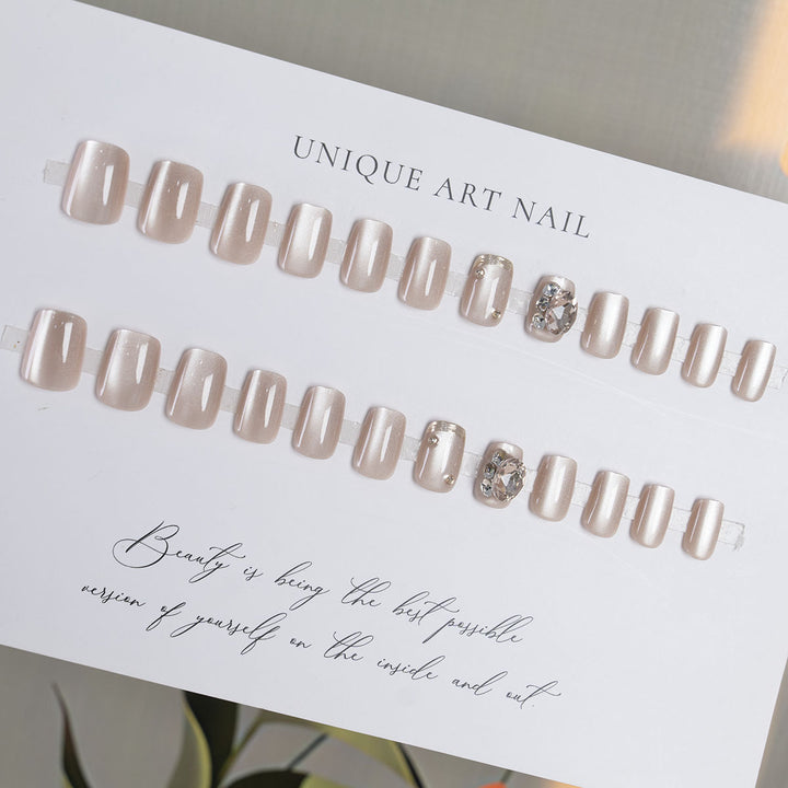 Strass-Besetztes Press-On-Nagelset