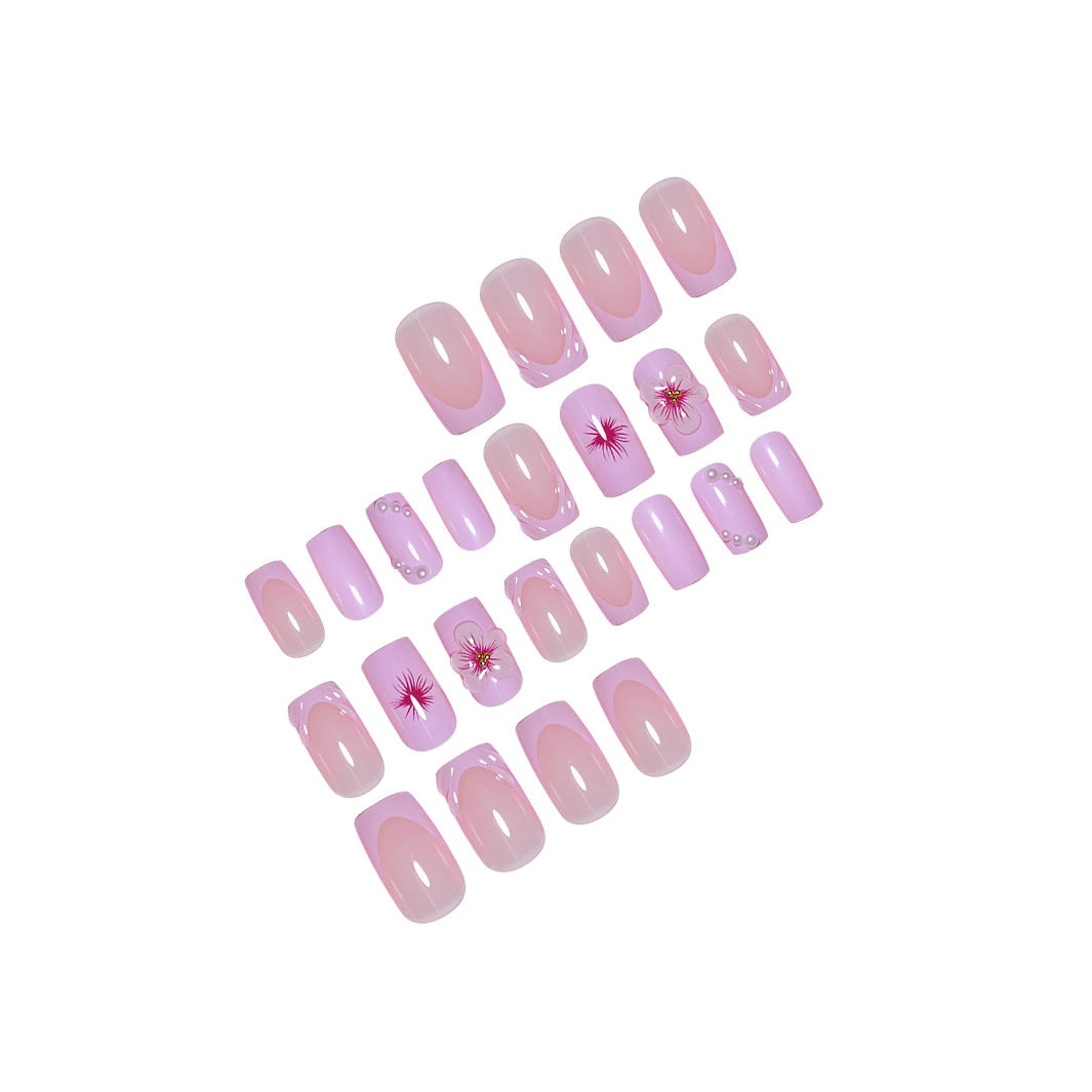 3D Florale Acryl-Nagelverstärkungen Karnz