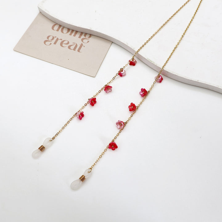 Blumenverziertes Brillenband Karnz