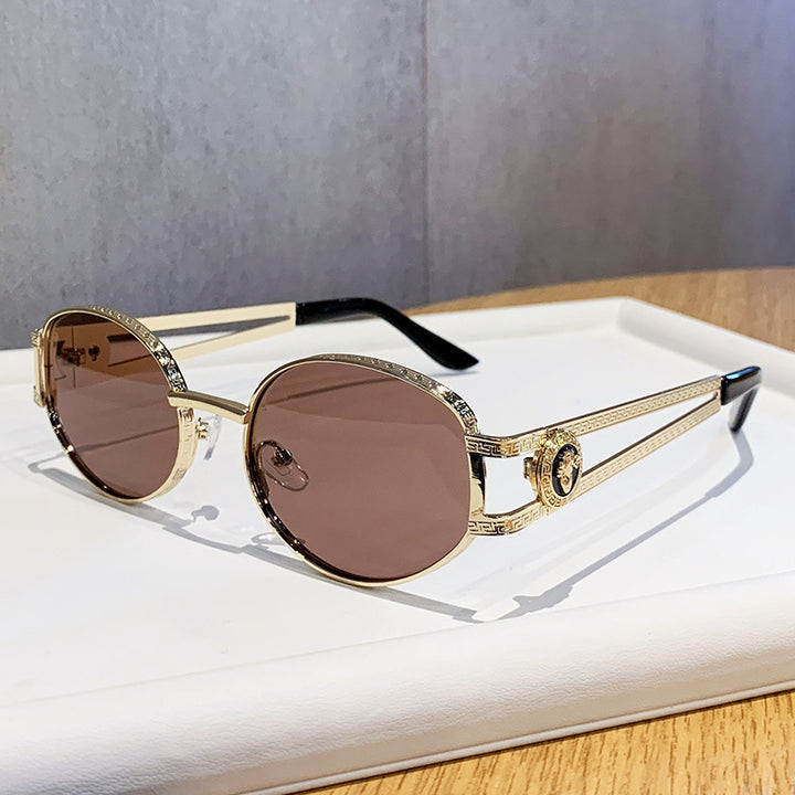 Damen elegante Sonnenbrille mit luxuriösem Rahmen und filigranem Design Karnz