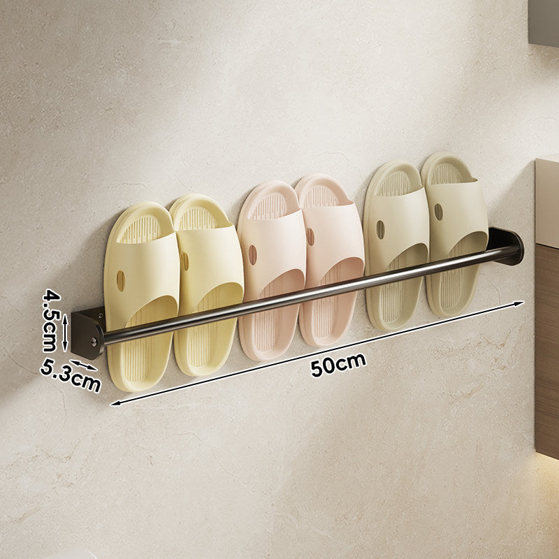 Wandmontierte Einschubschiene für Hausschuhe und Sandalen Organizer