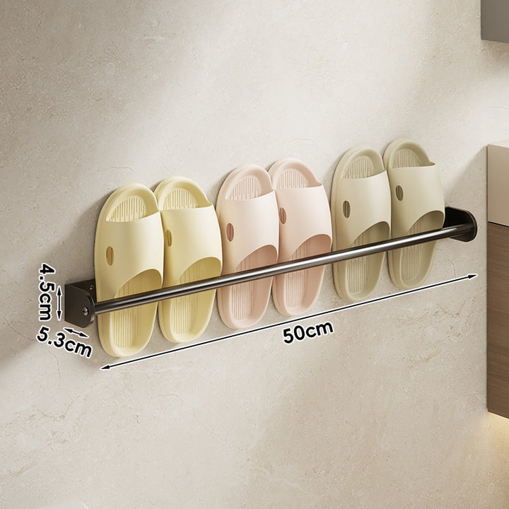 Wandmontierte Einschubschiene für Hausschuhe und Sandalen Organizer