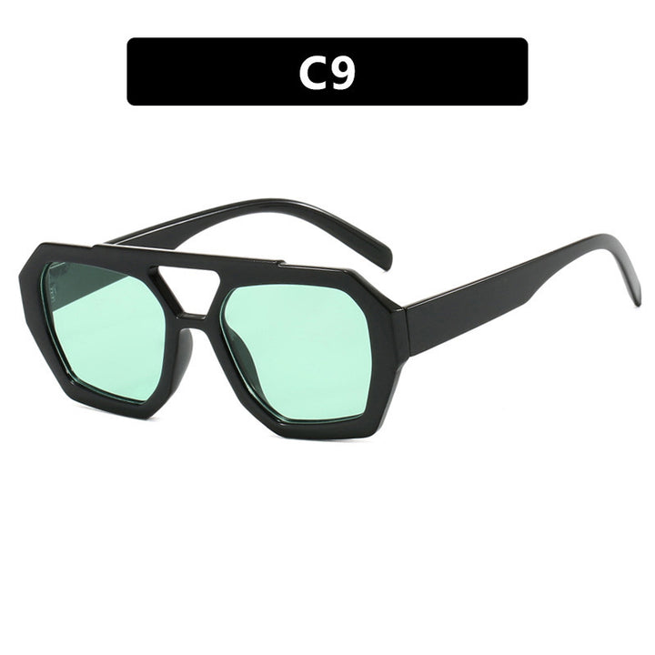 Damen geometrische Sonnenbrille mit luxuriösem Design Karnz