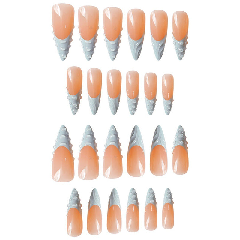 Künstlerische 3D Press-On Nagelverlängerungen Karnz