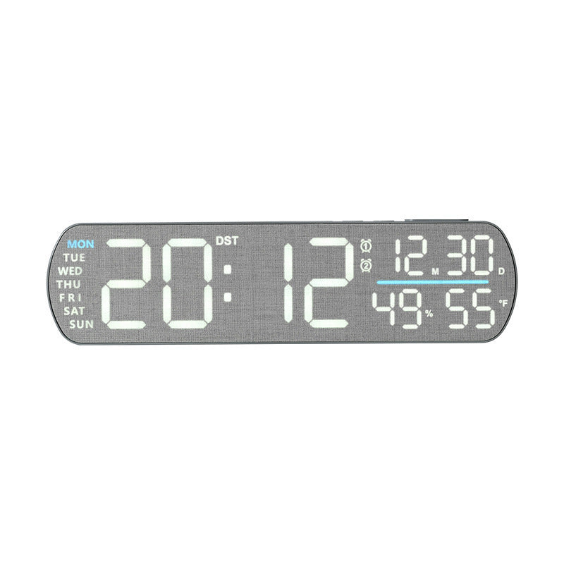Digitaler Wecker mit Holzoptik und Temperaturanzeige Karnz
