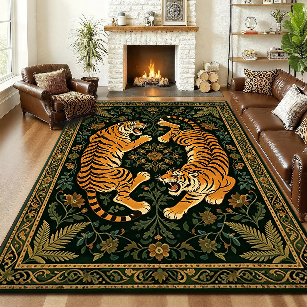 Künstlerischer Tigerprint-Teppich