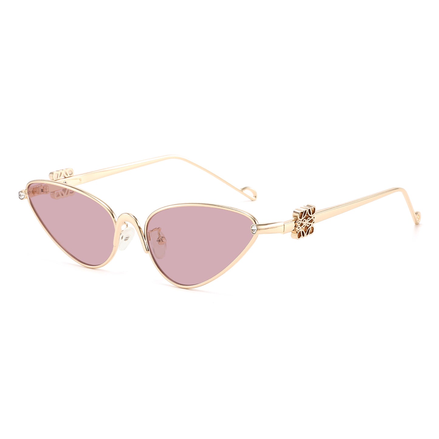 Damen Cat-Eye Sonnenbrille mit eleganten Akzenten und UV-Schutz Karnz