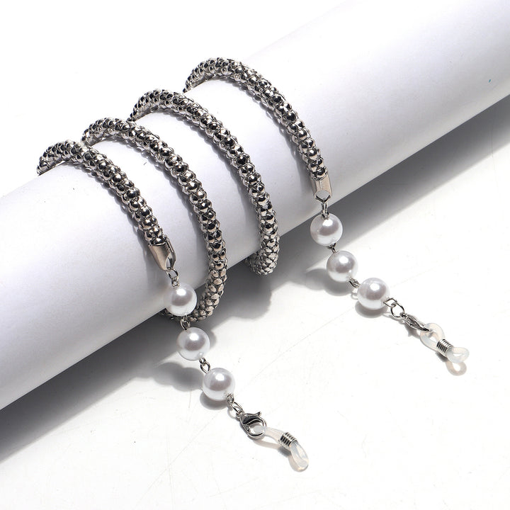 Elegante Perlenverzierte Brillekette Karnz