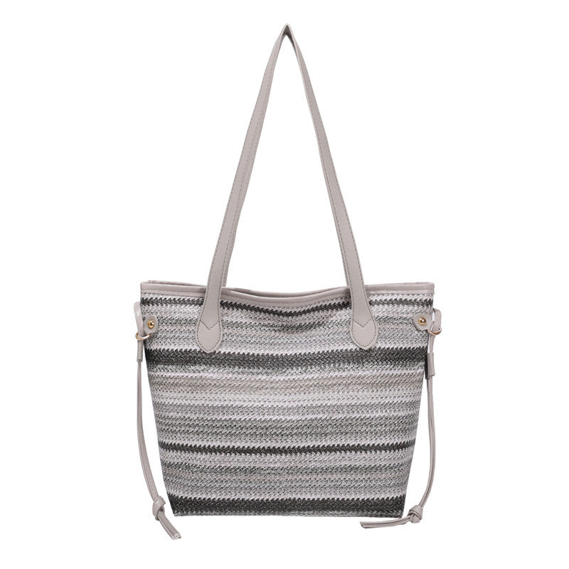 WoStylish Gewebte Strandtasche Karnz