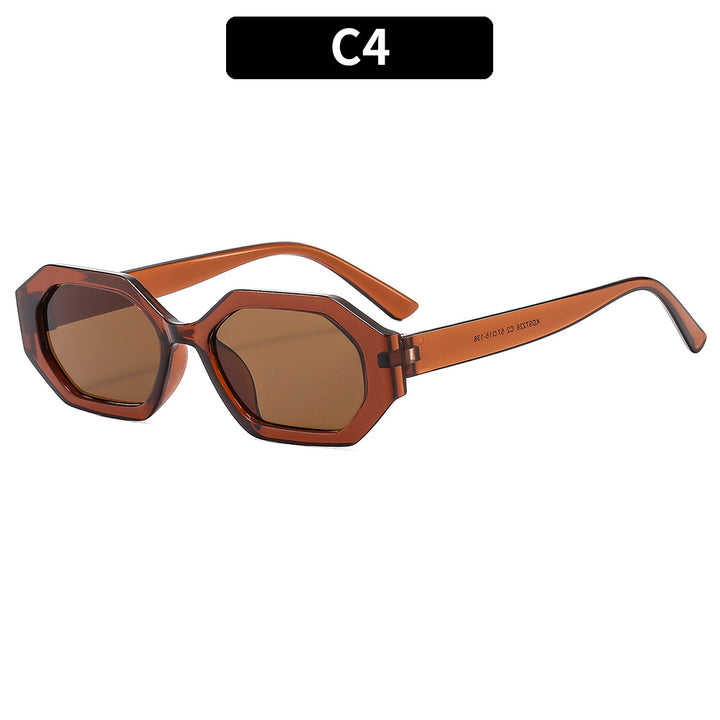 Elegante Übergroße Geometrische Sonnenbrille