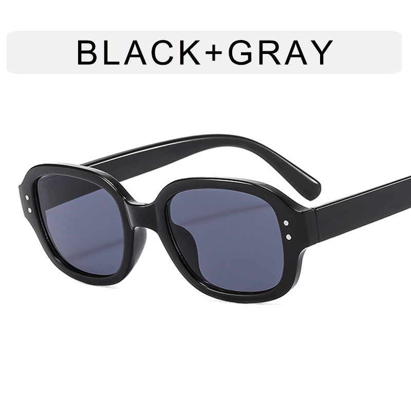 Damen modische Sonnenbrille mit großem, eckigem Rahmen Karnz