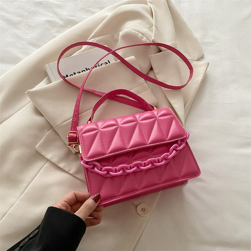 Gepolsterte Mini Satchel Handtasche Karnz