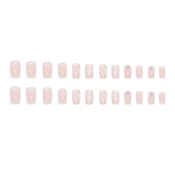 Künstlerisches Press-On Nagelkunst Set Karnz