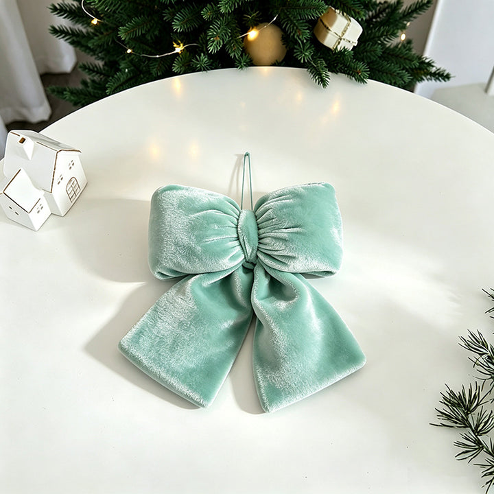 Dekorative Plaid Stoff Schleifen Ornament