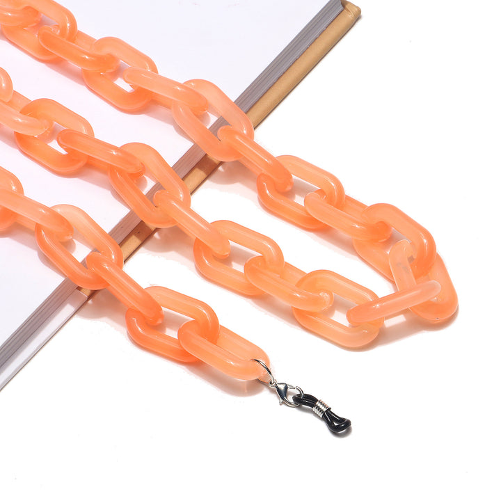 Statement Acryl Brillen Kette Karnz
