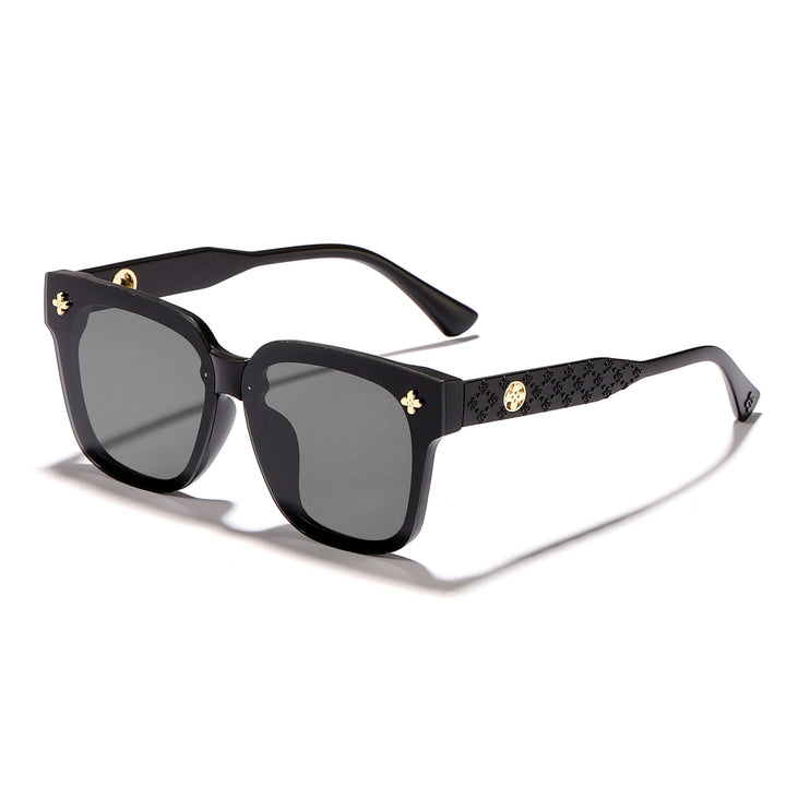 Damen modische Sonnenbrille mit extravagantem Rahmen und polarisierten Gläsern Karnz