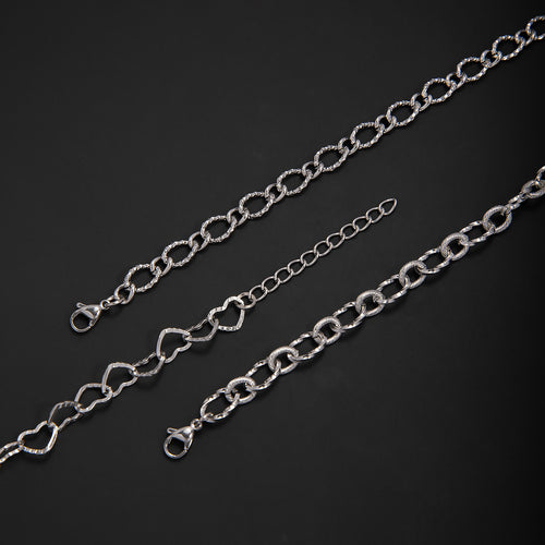 Vernetztes Metall-Gliederarmband Karnz
