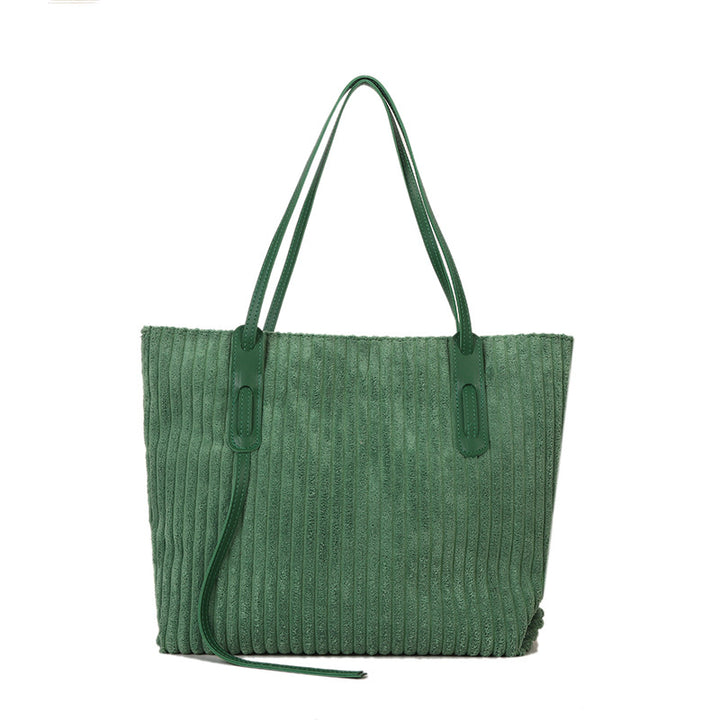 Strukturierte Velours-Tote-Tasche