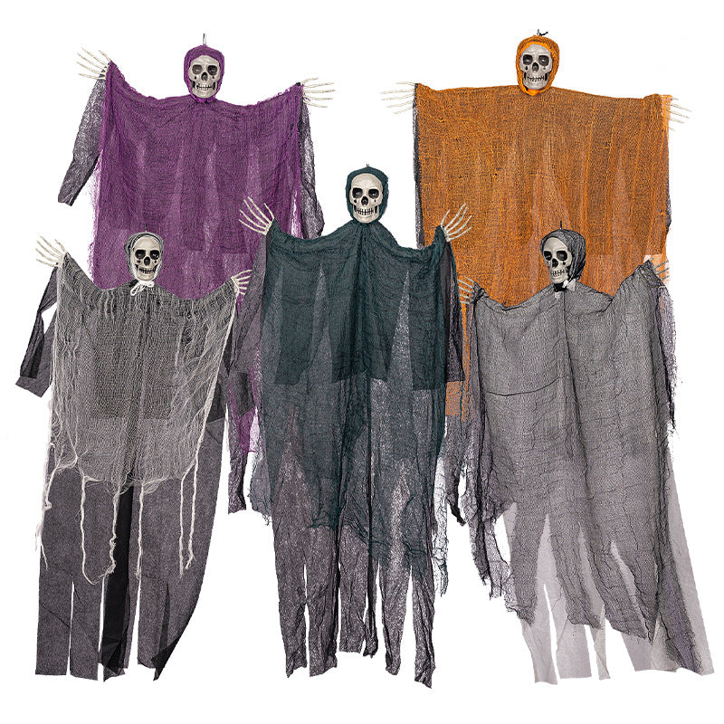 Spooky hängende Skelett Phantom Dekoration Karnz
