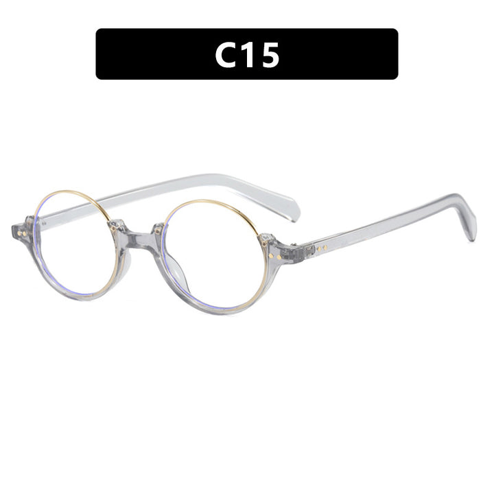 Damen runde Sonnenbrille mit elegantem Kunststoffrahmen Karnz