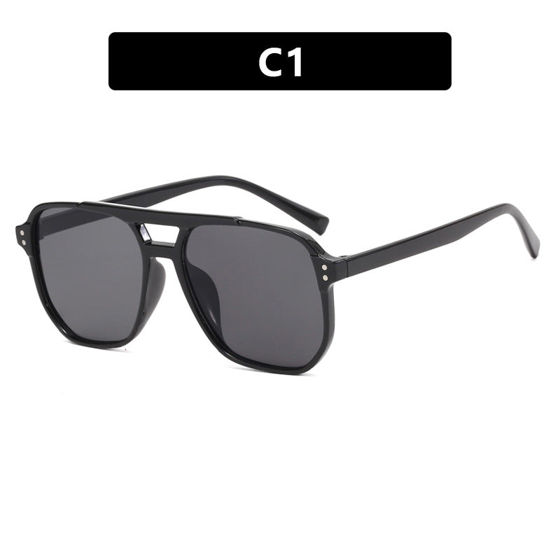 Damen oversized Sonnenbrille mit geometrischem Design und UV-Schutz Karnz