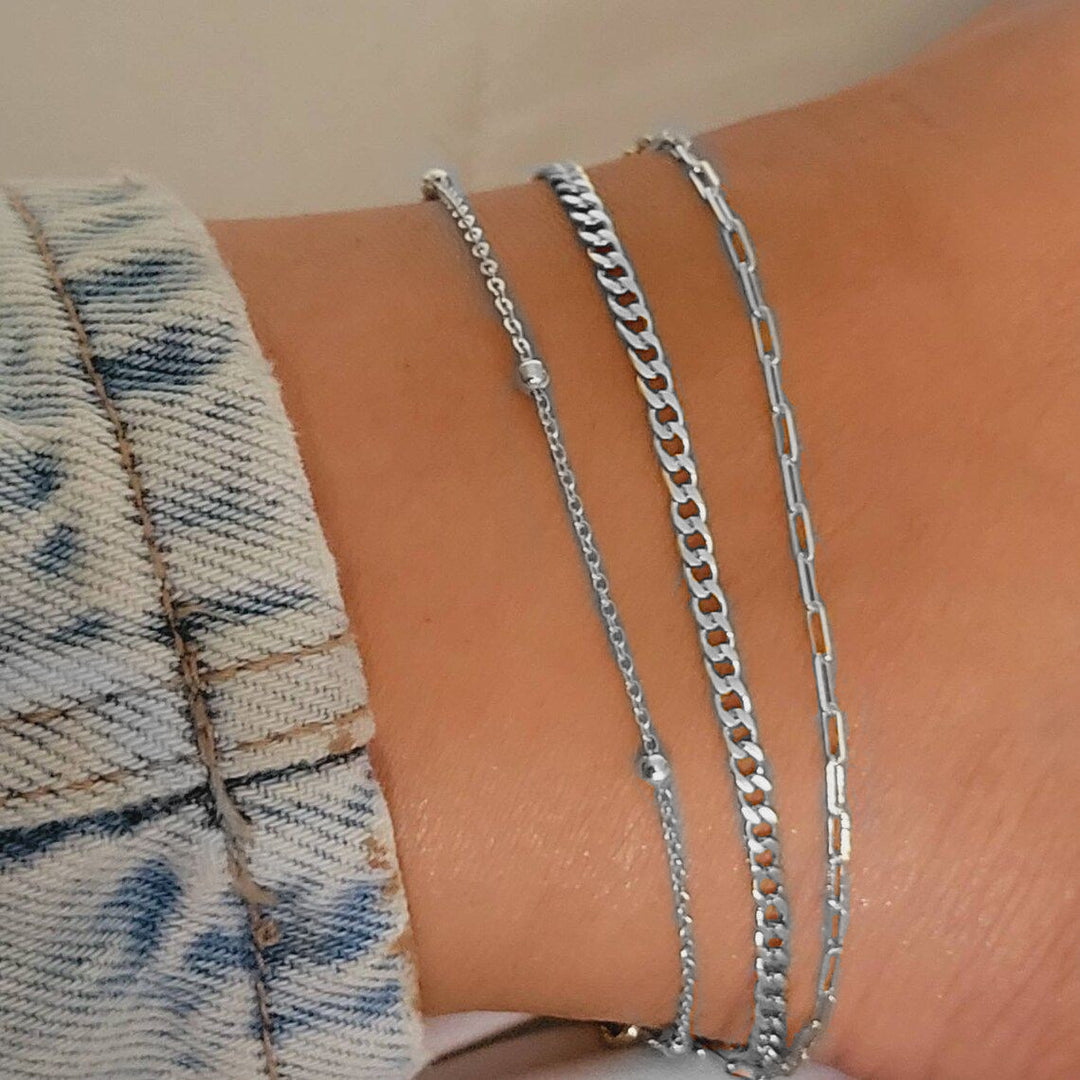Elegante Doppelkettenfußkette Karnz