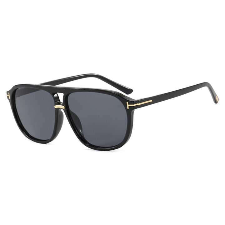 Damen quadratische Sonnenbrille mit luxuriösem Schildkrötenmuster und polarisierenden Gläsern Karnz