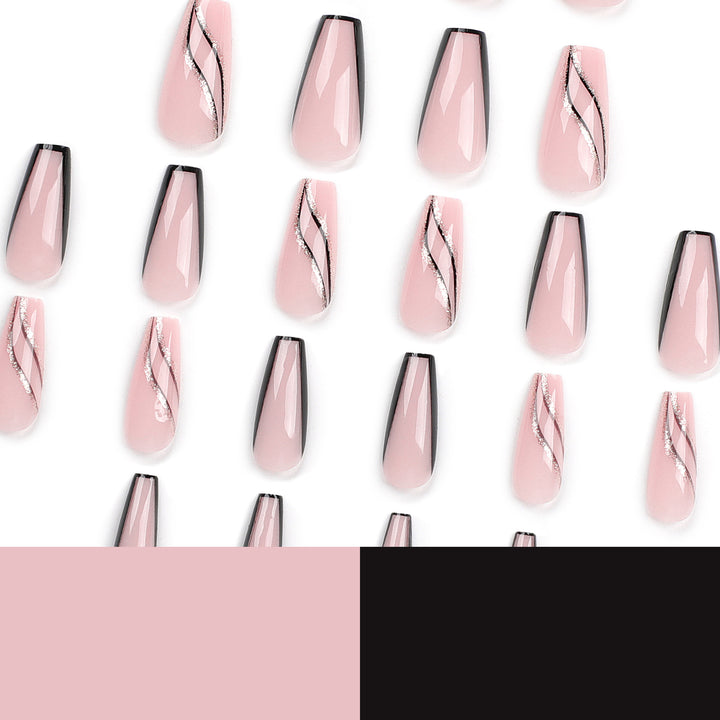 Kunstvolle Nagelverlängerungen mit elegantem Design Karnz