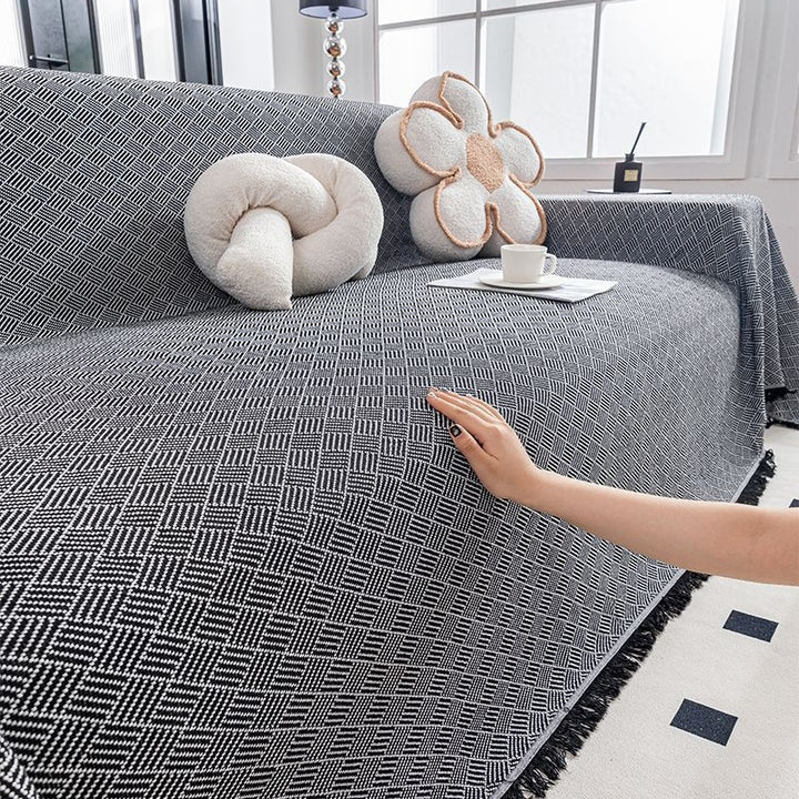 Gemütliche Sofawurfdecke