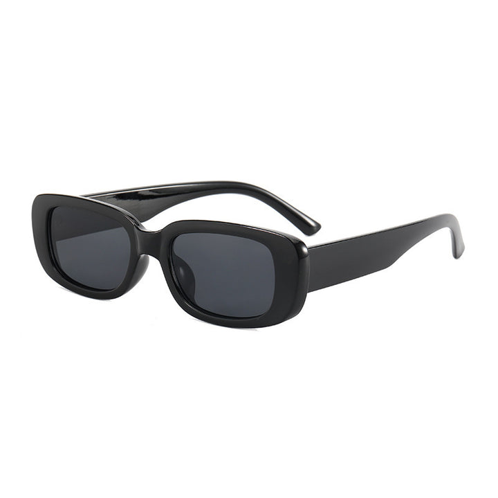 Damen modische Retro-Sonnenbrille mit rechteckigem Rahmen Karnz