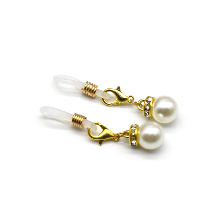 Eleganter Perlen- und Kristall-Brillenhalter Karnz