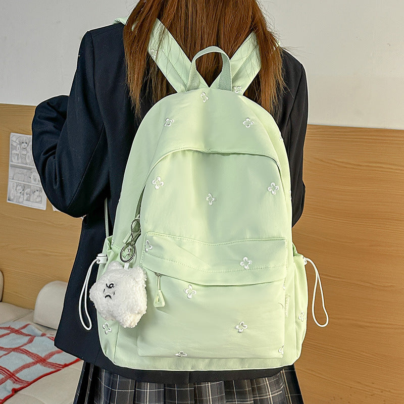 Frauen bestickter Alltags-Rucksack Karnz