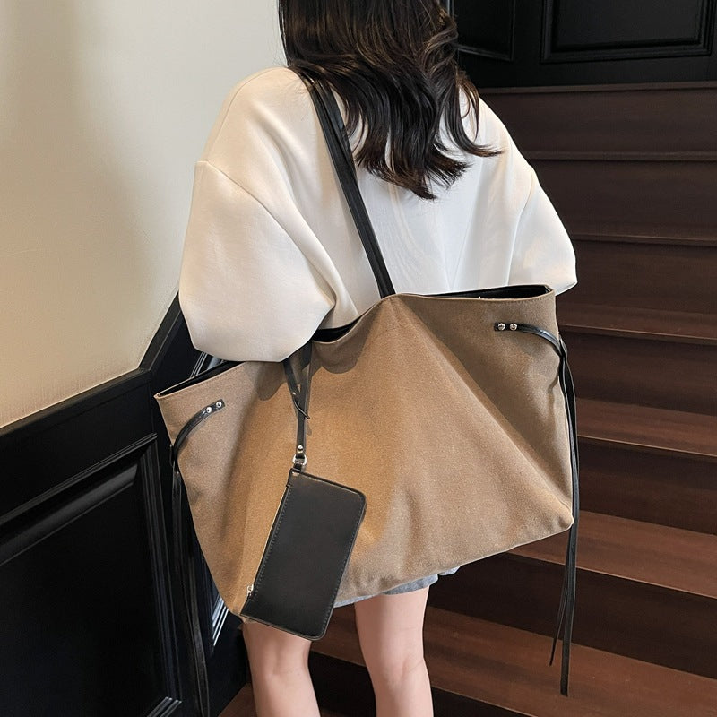 Geräumige Canvas-Shopper-Tasche Karnz