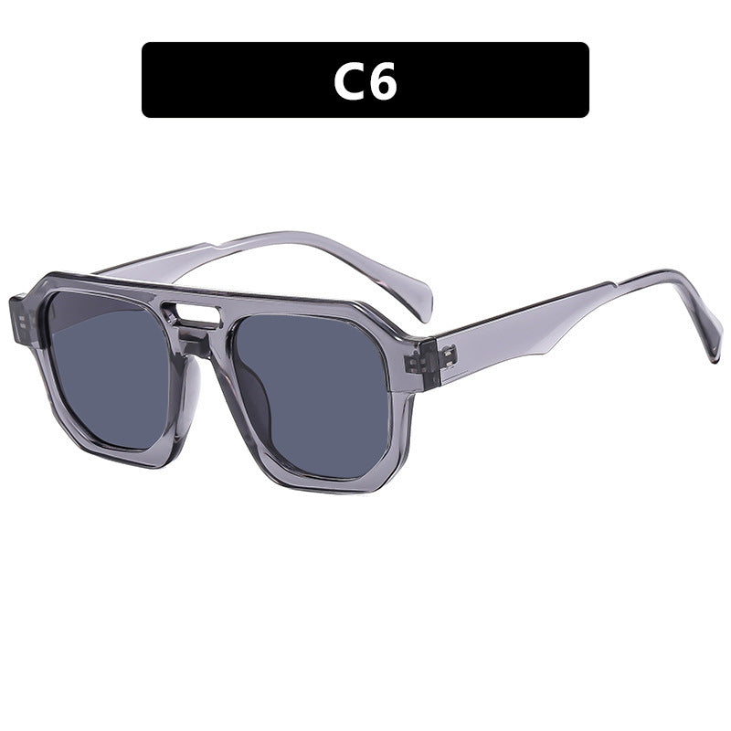 Damen stilvolle geometrische Sonnenbrille Karnz
