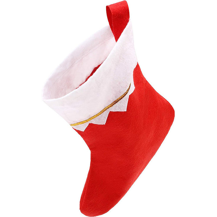 Festlicher Weihnachtsstrumpf mit eleganter Umrandung
