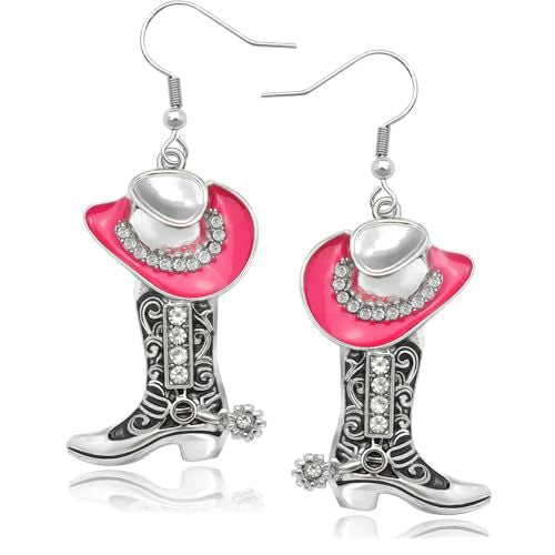 Cowboy Stiefel und Hut Ohrringe Karnz