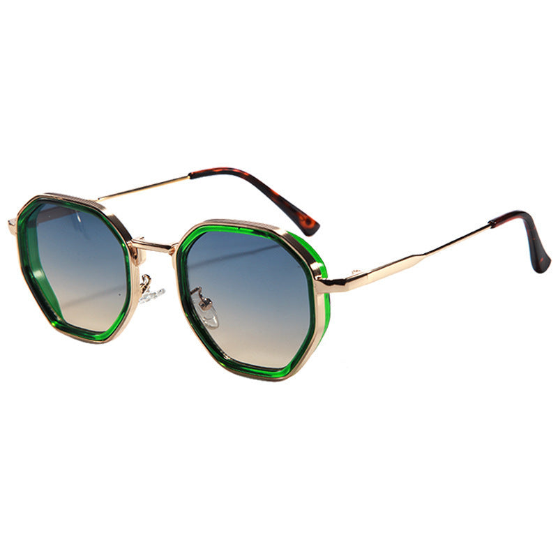 Damen geometrische Sonnenbrille mit modischem Rahmen Karnz