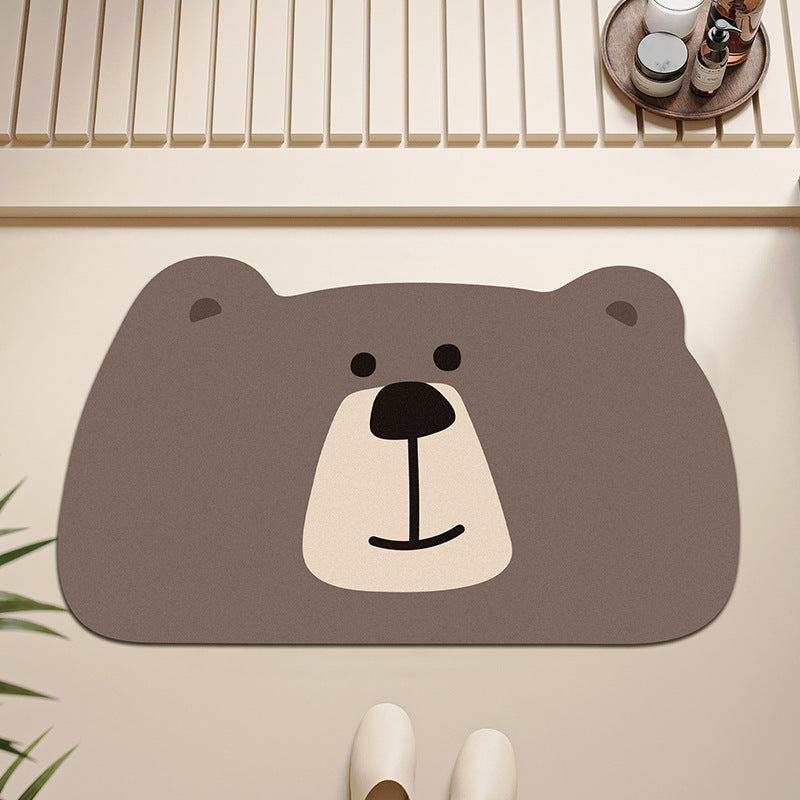 Niedliche Panda-förmige Badmatte
