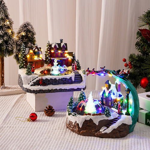 Weihnachtsdorf mit Beleuchtung Karnz
