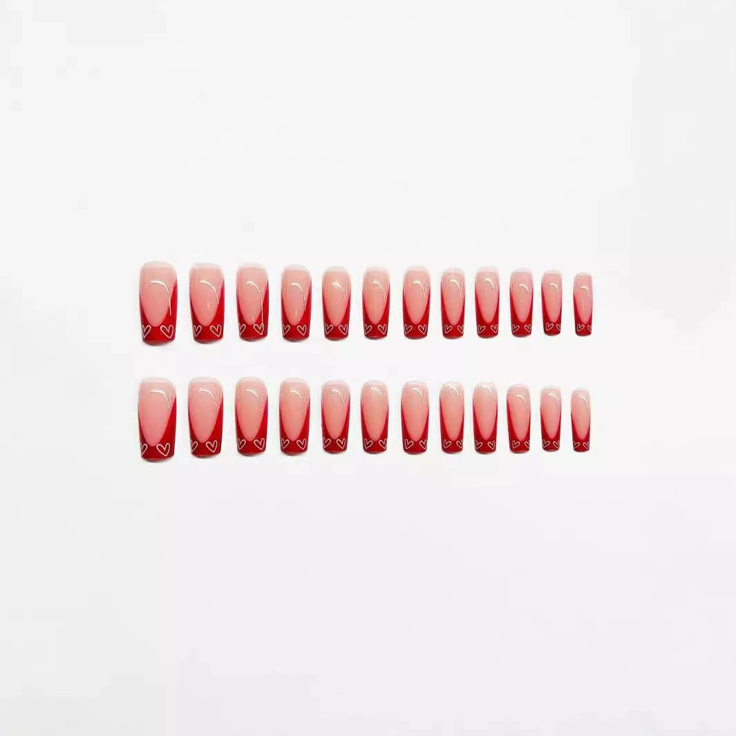 Elegante Double-Tip Press-On Nagelset Karnz