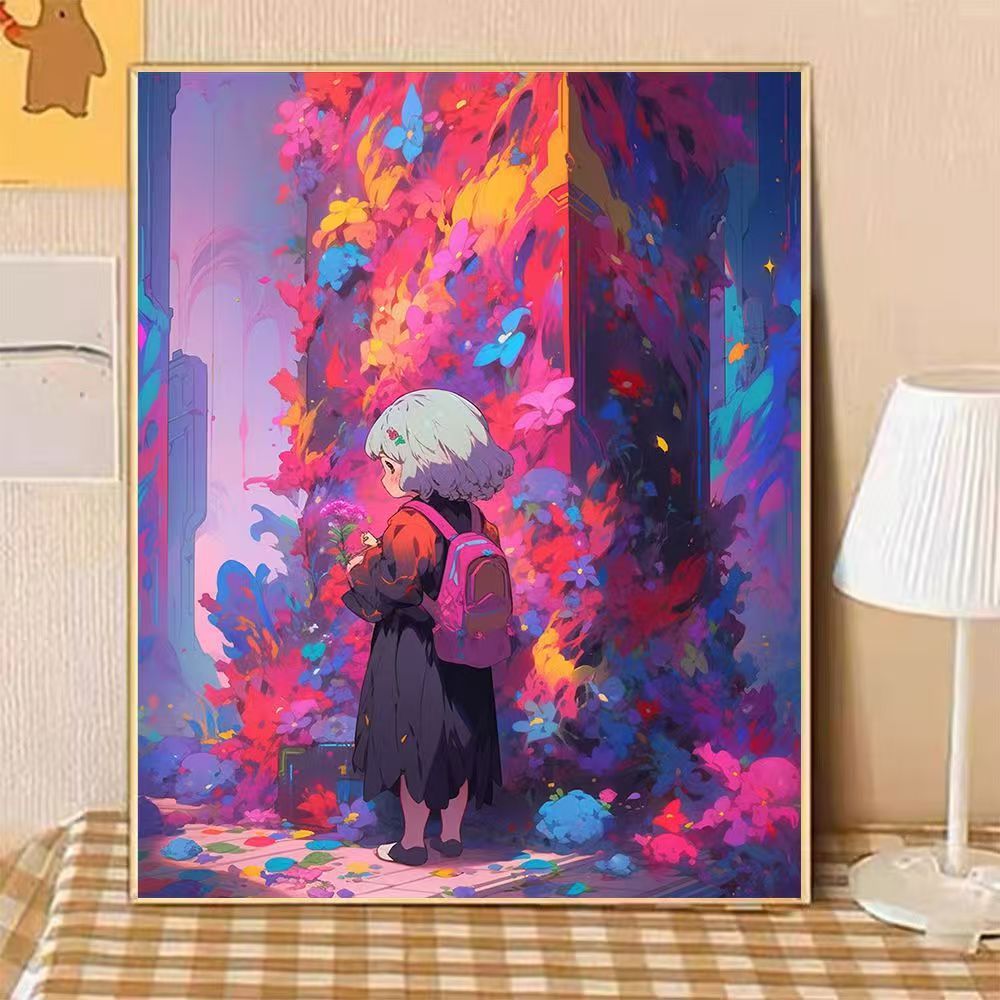 Verzauberndes Fantasy-Landschaft-Leinwandkunstwerk Karnz